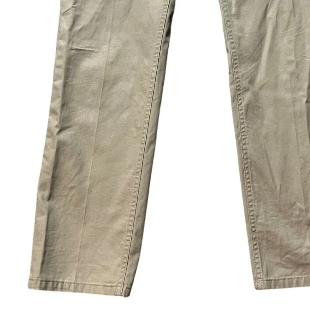 Bonobos Chino Pants Mens 33x28 Khaki Tan Flat Front Twill Tailored Fit Classic